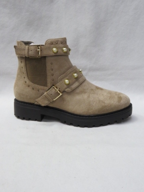 Botki damskie na płaskim (36-41) A521V KHAKI