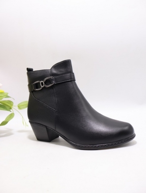 Botki damskie ocieplane na obcasie (36-42) 7398-1