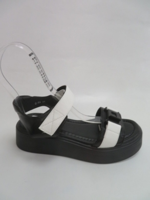 Sandały damskie na koturnie (36-41) 0-69 WHITE