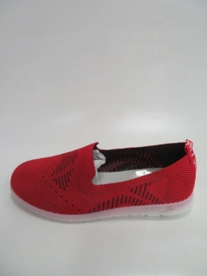 Tenisówki damskie na płaskim (36-41) AN8185-3 RED/BLACK