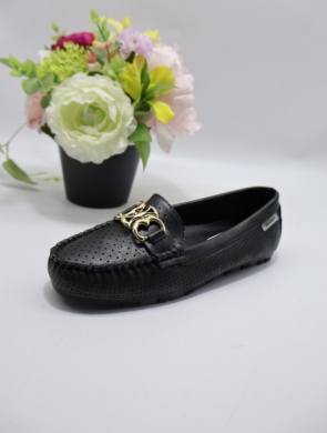 Mokasyny damskie na płaskim (36-41) 3617 BLACK