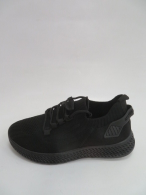Buty sportowe damskie na płaskim (36-41) NB521 BLACK