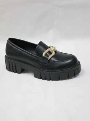 Mokasyny damskie na płaskim (36-41) UK130 BLACK