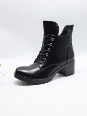 Botki damskie ocieplane na obcasie (36-41) YCC-128 BLACK