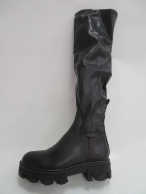 Kozaki damskie jesienne na płaskim (36-41) 9006 BLACK