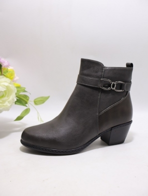 Botki damskie ocieplane na obcasie (36-42) 7398-5