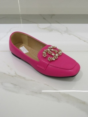 Mokasyny damskie na płaskim (36-41) GO-79 FUXIA