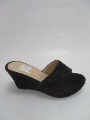Klapki damskie na koturnie (36-41) B-02 BLACK