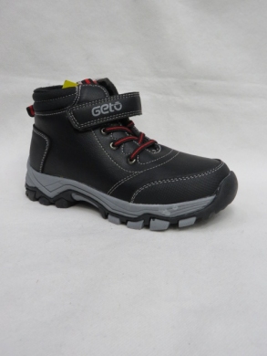Botki chłopięce ocieplane (32-37) A135 BLACK/RED