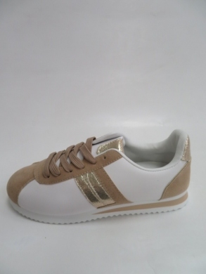 Buty sportowe damskie na płaskim (36-41) QS30 WHITE/BEIGE