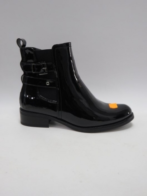 Botki damskie ocieplane na płaskim (36-41) W-85 BLACK