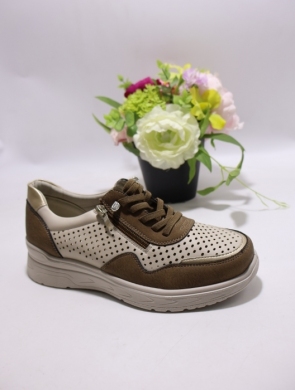 Buty sportowe damskie na płaskim (36-41) BK618 BROWN