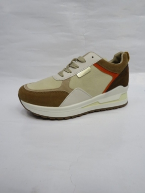 Buty sportowe damskie na płaskim (36-41) JS1162 KHAKI