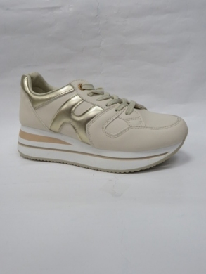 Buty sportowe damskie na płaskim (36-41) 1733 BEIGE