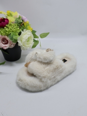 Kapcie damskie ocieplane (36-41) SP51-2 WHITE