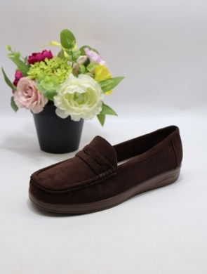 Mokasyny damskie na płaskim (36-41) 3288 BROWN