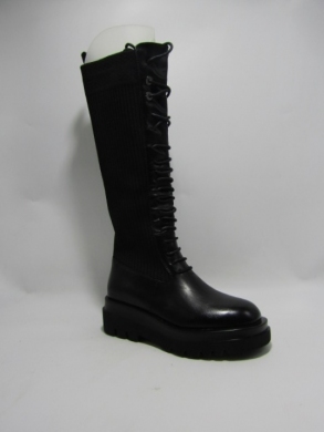 Kozaki damskie ocieplane na płaskim (36-41) 490 BLACK