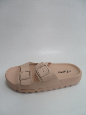 Klapki damskie na płaskim (36-41) CK213 BEIGE
