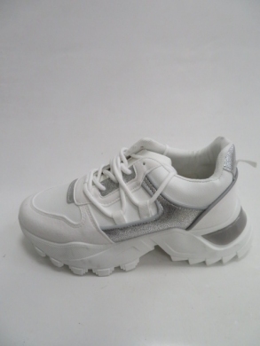 Sportowe damskie na koturnie (36-41) AL006 WHITE