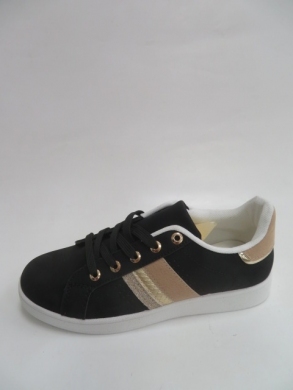 Buty sportowe damskie na płaskim (36-41) QS28 BLACK