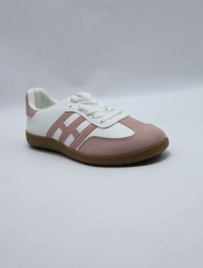Buty sportowe damskie na płaskim (36-41) FZL-3 WH/PINK