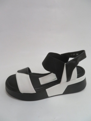 Sandały damskie na koturnie (36-41) 0-39 WHITE