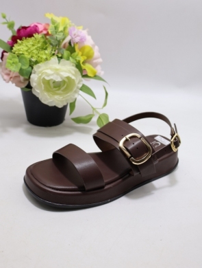 Sandały damskie na płaskim (36-41) 5299 BROWN