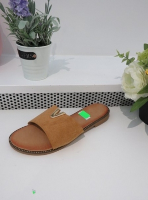 Klapki damskie na płaskim (36-41) LS562 CAMEL