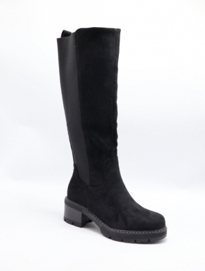 Kozaki damskie ocieplane na obcasie (36-41) LH182 BLACK