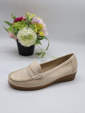 Mokasyny damskie na koturnie (36-41) GS62 BEIGE