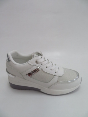 Buty sportowe damskie na koturnie (36-41) 030 WHITE