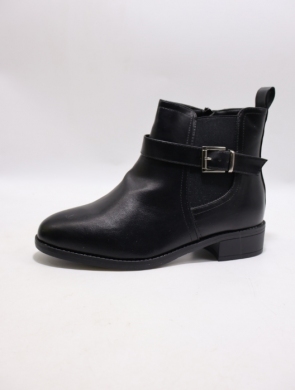 Botki damskie ocieplane na płaskim (36-41) Z622-2 BLACK