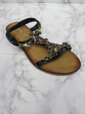 Sandały damskie na płaskim (36-41) CK262 BLACK