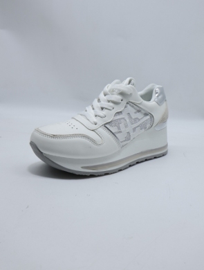 Buty sportowe damskie na płaskim (36-41) HL22313 WHITE