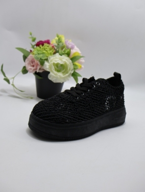 Buty sportowe damskie na płaskim (36-41) SF-68 BLACK