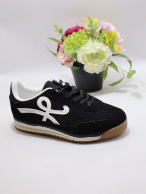 Buty sportowe damskie na płaskim (36-41) C3948 BLACK