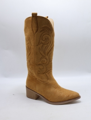 Kozaki damskie na obcasie (36-41) HQ331 CAMEL