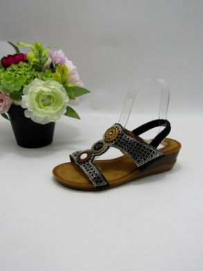 Sandały damskie na koturnie (36-41) CM102 BLACK