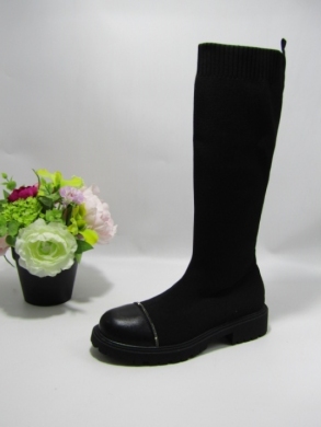 Kozaki damskie na płaskim (36-41) RXJ-192 BLACK