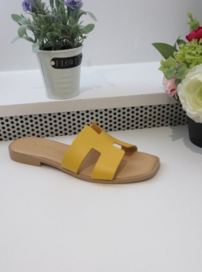 Klapki damskie na płaskim (36-41) ACCA GIAGO NATURAL SKORA