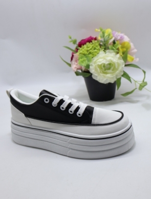 Trampki damskie na płaskim (36-41) A83 BLACK