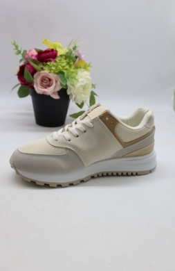 Buty sportowe damskie na płaskim (36-41) 99001 BEIGE