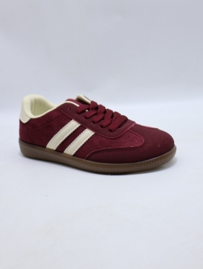 Buty sportowe damskie na płaskim (36-41) 77663-5 WINE