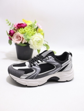 Buty sportowe damskie na płaskim (36-41) BO-1707 BLACK