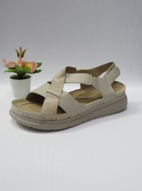 Sandały damskie na koturnie (39-43) DT21-2 BEIGE