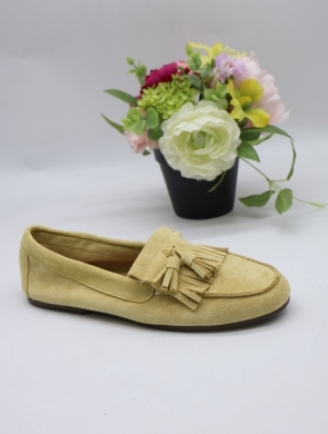 Mokasyny damskie na płaskim (36-41) D175 YELLOW