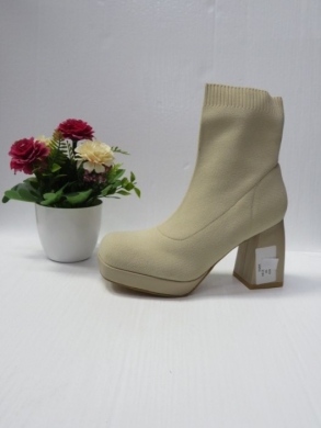Botki damskie na obcasie (36-41) H8-230 BEIGE