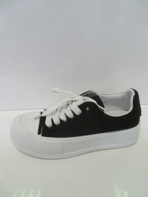 Trampki damskie na płaskim (36-41) HR-26 BLACK