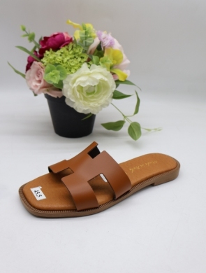 Klapki damskie na płaskim (36-41) 01 CAMEL