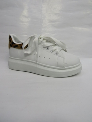 Buty sportowe damskie na płaskim (36-41) B632 WH/CAMEL